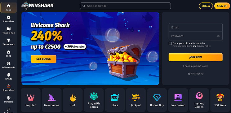 winshark casino